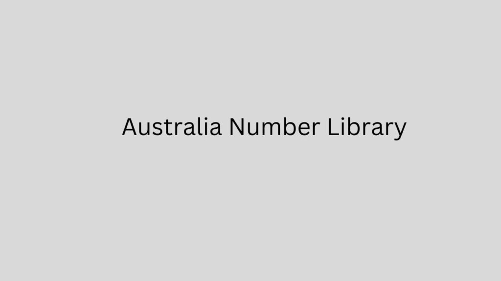 Australia-Number-Library