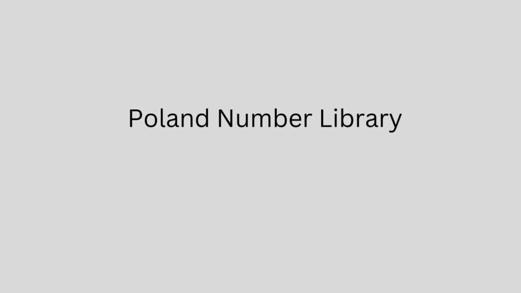 Poland Number Library